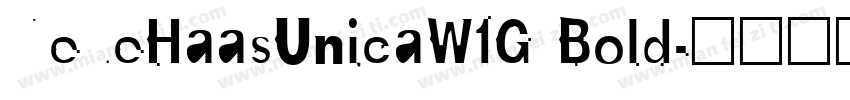 NeueHaasUnicaW1G Bold字体转换